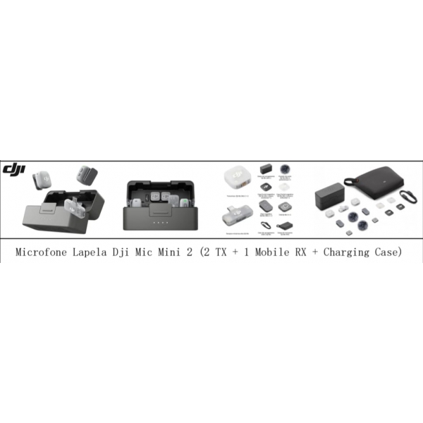DJI Mic Mini 2 (2 Microfones + Receptor USB-C)