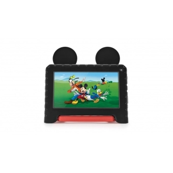 Tablet Mickey com Controle Parental 4GB RAM + 64GB + 7 pol + Case + Wi-fi + Android 13 + Quad Core Multi - NB413