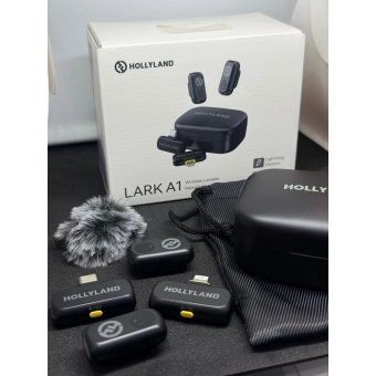 Microfone de lapela sem fio - Hollyland Lark A1 Combo (USB-C + Lightning)