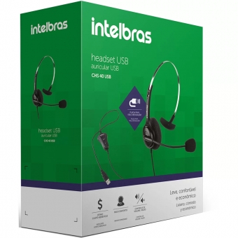 Headset Intelbras CHS 40 USB