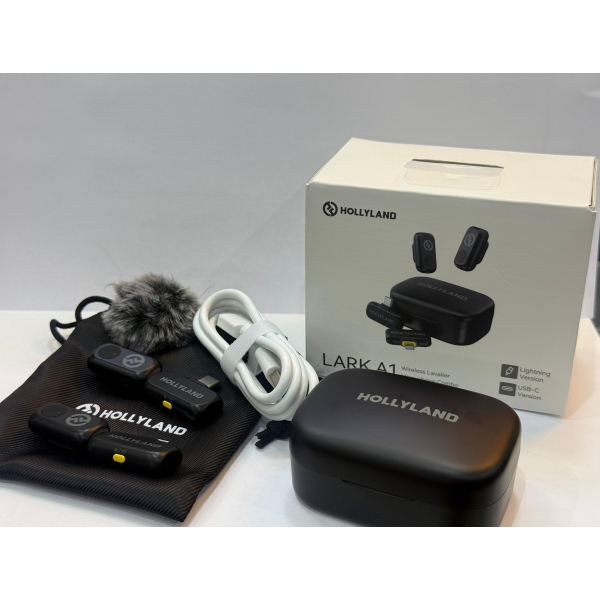 Microfone de lapela sem fio - Hollyland Lark A1 Combo (USB-C + Lightning)