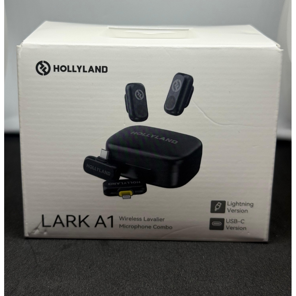 Microfone de lapela sem fio - Hollyland Lark A1 Combo (USB-C + Lightning)