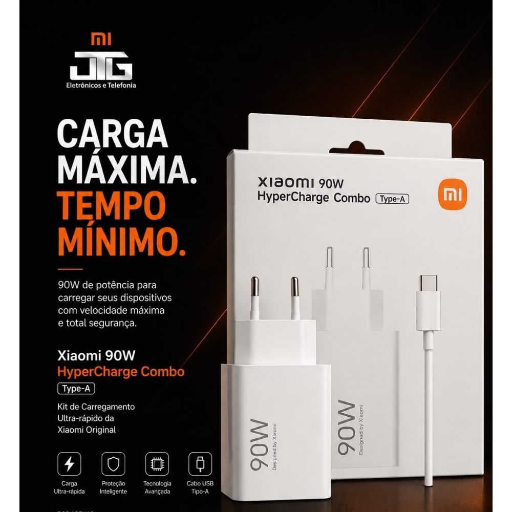 Carregador Original Xiaomi 90Watts com cabo