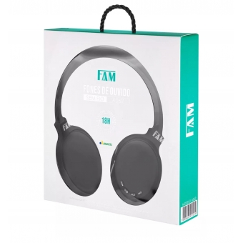 Fone de ouvido Bluetooth FAM A062: até 18 horas de conversação